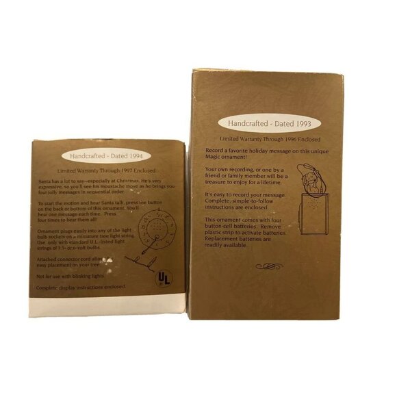 Hallmark Keepsake Magic Ornament Conversations and Messages Lot of 2 - Picture 2 of 4